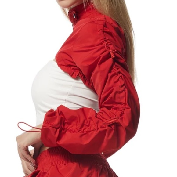 NWT • Smoke Rise RED • Windbreaker Multi Bungee Bolero Jacket • True Red • M - Picture 4 of 9
